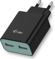 i-tec CHARGER2A4B Hálózati 2x USB töltő (5V / 2.4A) Fekete