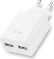 i-tec CHARGER2A4W Hálózati 2x USB töltő (5V / 2.4A) Fehér