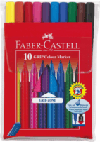 Faber-Castell "Grip" Háromszögletű rostirón készlet - 10 különböző szín (10 db)