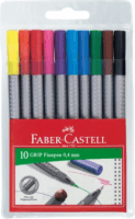 Faber-Castell "Grip" 0.4mm Rostirón készlet -10 különböző szín (10 db)