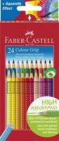 Faber-Castell "Grip 2001" Háromszögletű színes ceruza készlet - 24 különböző szín (24 db)