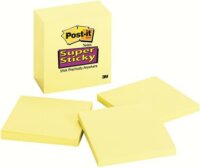 3M Postit Super Sticky 76x76mm Öntapadó jegyzettömb - Sárga (90 lap / tömb)