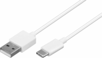 Goobay 45563 USB2.0-A apa - USB3.1-C apa átalakító kábel 1m - Fehér