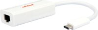 Roline 12.02.1109-10 USB-C apa - Gigabit Ethernet anya adapter - Fehér