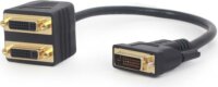 GembirdDVI-D apa > 2x DVI anya adapter/splitter 0.3m Fekete