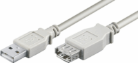 M-CAB 7200297 USB 2.0 Hosszabbító Kábel 1.8m - Szürke