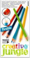 Sakota ABA2036 Creative Jungle háromszögletű hajlékony színes ceruza (12db/csomag)