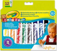 Crayola 8325 Mini Kids: tompa hegyű filctoll - Vegyes színű (12db)