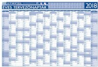 Stiefel 2018 évi Tervező naptár fémléces 70x100cm