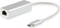 Equip 133454 USB-C -> RJ45 átalakító apa/anya - Fehér