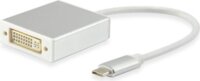 Equip 133453 USB-C -> DVI-I Dual-link átalakító apa/anya - Fehér