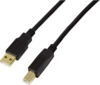 LogiLink UA0264 USB 2.0 A apa - B apa Active Repeater Cable 10m - Fekete