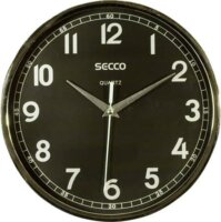 Secco S TS6019-61 Falióra 24 cm - fekete számlap króm színű keret