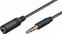 M-CAB 7200150 3.5mm Jack (apa - anya) kábel 2m - Fekete