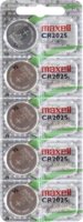 Maxell CR2025 Lítium gombelem (5db/csomag)