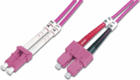 Digitus DK-2532-02-4 optikai patch kábel LC-SC Duplex 2m - Rózsaszín