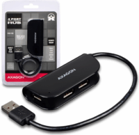 AXAGON HUE-X4B USB 2.0 HUB (4 port) Fekete