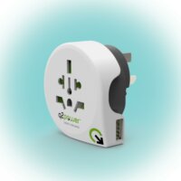 Q2power 1.100170 World to Australia USB Utazóadapter