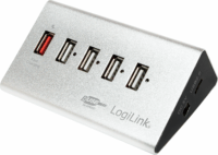 Logilink UA0224 USB 2.0 HUB (5 port) Ezüst