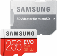 Samsung 256GB EVO Plus microSDXC UHS-I CL10 memóriakártya + Adapter