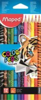 Maped 832212 "Color'Peps Animal" Háromszögletű Színes ceruza készlet - 12 különböző szín (12 db)