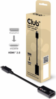 Club3D Displayport 1.4 - HDMI 2.0a adapter Fekete
