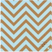 Victoria SF751417397 "Chevron Green" Üzenőtábla keret nékül 40x40 cm - Parafa