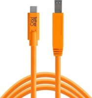 TetherPro USB-C apa - USB-B apa Adapter kábel 4.6m - Narancs