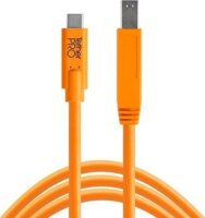 TetherPro USB-C apa - USB-B apa Adapter kábel 4.6m - Narancs