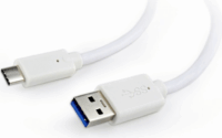 Gembird CCP-USB3-AMCM-W-10 USB-C apa USB3.0-A apa Adatkábel 3m - Fehér