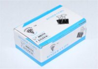 Bindercsipesz 15 mm - fekete (12 db)