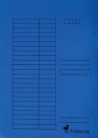 Victoria A4 Pólyás dosszié karton - kék (5 db)