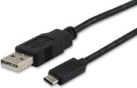 Equip 12888107 USB-C -> USB-A 2.0 apa/apa összekötőkábel 1m - Fekete