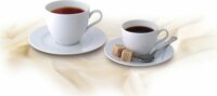 Rotberg 1209BAS002/001 Basic 220ml Porcelán Kávéscsésze szett 6 darabos + alj - Fehér