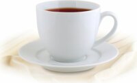 Rotberg 1206BAS004 Basic 380ml Porcelán Teáscsésze szett 4 darabos + alj - Fehér