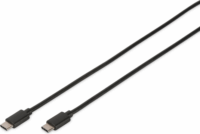 Digitus DB-300138-018-S USB TYPE-C apa-apa Adat- és töltőkábel 1.8m - Fekete