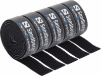 Sandberg 520-33 Velcro Tépőzáras kábel kötegelő Fekete (5x 1m / csomag)