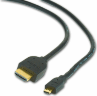 Gembird CC-HDMID-15 HDMI apa - MicroHDMI apa kábel aranyozott csatlakozóval 4.5m Fekete (bulk csomagolás)