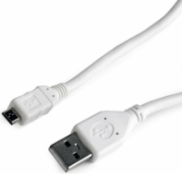 Gembird CCP-MUSB2-AMBM-W-10 USB-A apa - Micro-USB apa Összekötő kábel 3m - Fehér