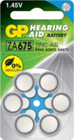 GP ZA675 1.45V Cink-Levegő 620mAh hallókészülék elem (1 db / csomag)