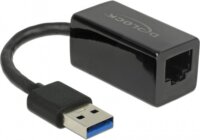 Delock 65903 USB-A 3.0 apa - RJ45 anya adapter - Fekete