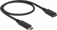 Delock 85542 USB-C apa > USB-C anya Hosszabbító kábel 2.0m - Fekete