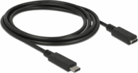 Delock 85534 USB-C apa > USB-C anya Hosszabbító kábel 1.5m - Fekete