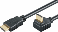 M-CAB 7200224 HDMI (apa - apa 270°) kábel 1m - Fekete