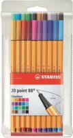 Stabilo Point 88 Big Point 0.4mm Tűfilc készlet - 20 különböző szín (20 db)
