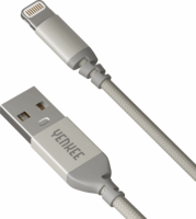 Yenkee YCU 611 SR USB 2.0 apa - Lightning apa Adat- és töltőkábel 1m - Ezüst