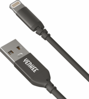 Yenkee YCU 611 BK USB 2.0 apa - Lightning apa Adat- és töltőkábel 1m - Fekete