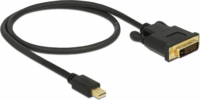 Delock 83989 mini Displayport apa > DVI 24+1 apa Adapter Kábel 2m Fekete