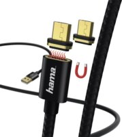 Hama 178374 USB 2.0 apa - MicroUSB apa Adat- és töltőkábel 1m - Fekete