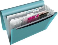 Esselte "Colour'Ice" A4 Harmonika mappa 6 rekeszes - Kék
